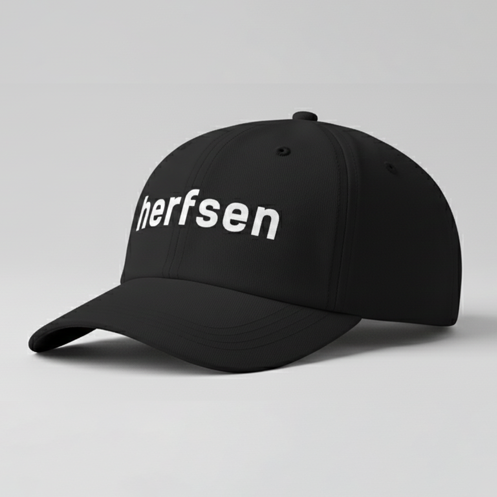 Baseball Hat Herfsen Logo 2.0 Black
