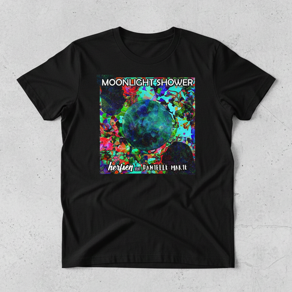 Moonlight Shower T-Shirt Black