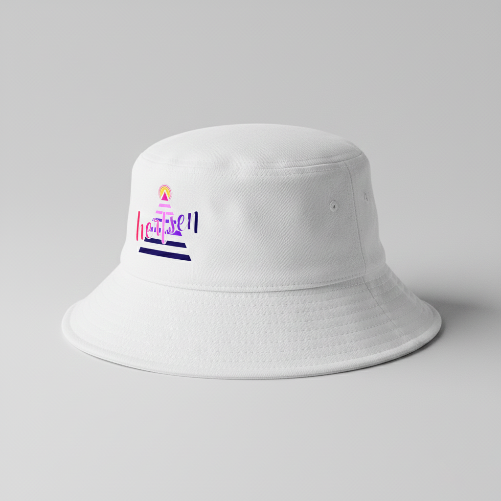Bucket Hat Logo 1.0 White