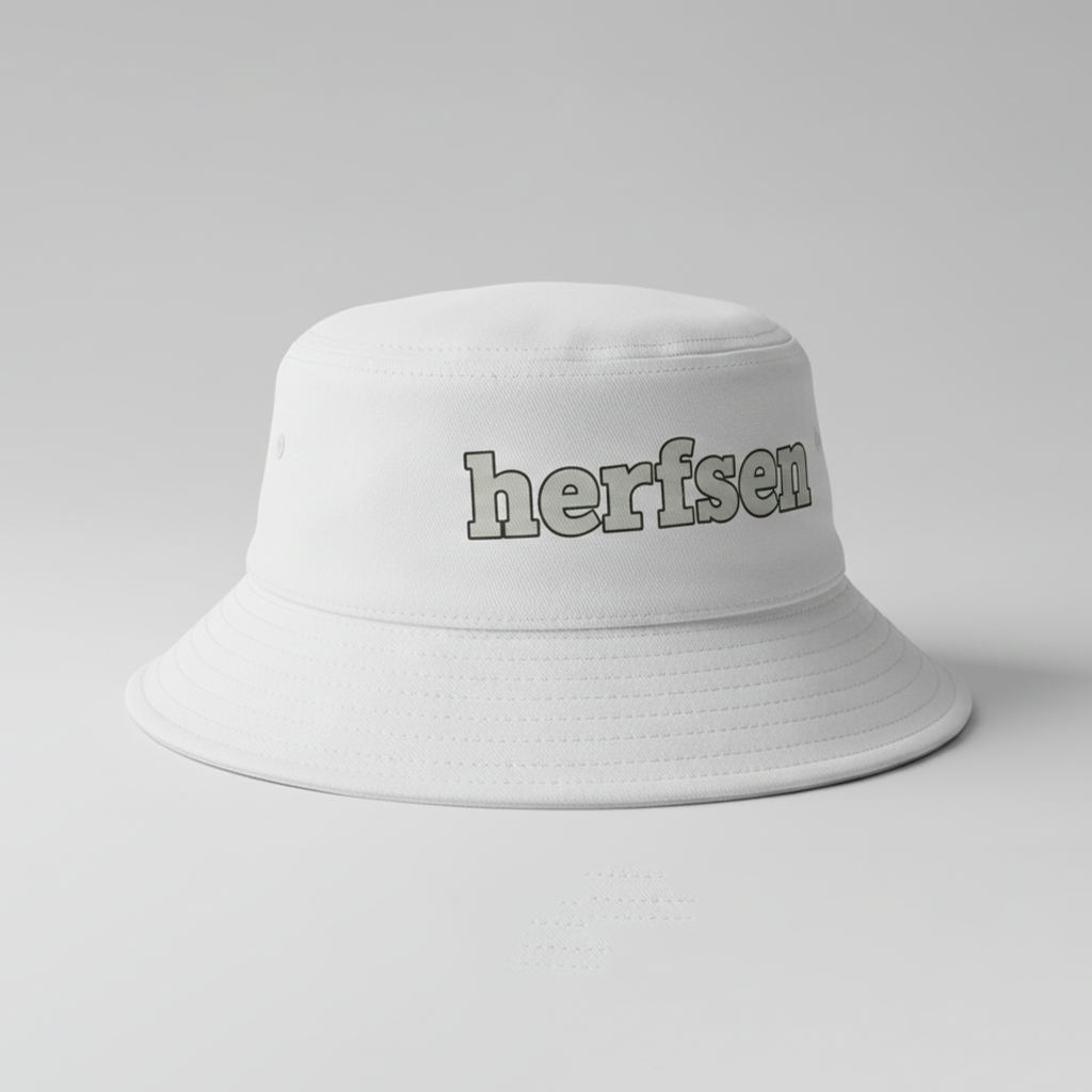 Bucket Hat Logo 3.0 White